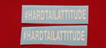 Hardtail Attitude Hashtag Stickers white (2 Pz.)
