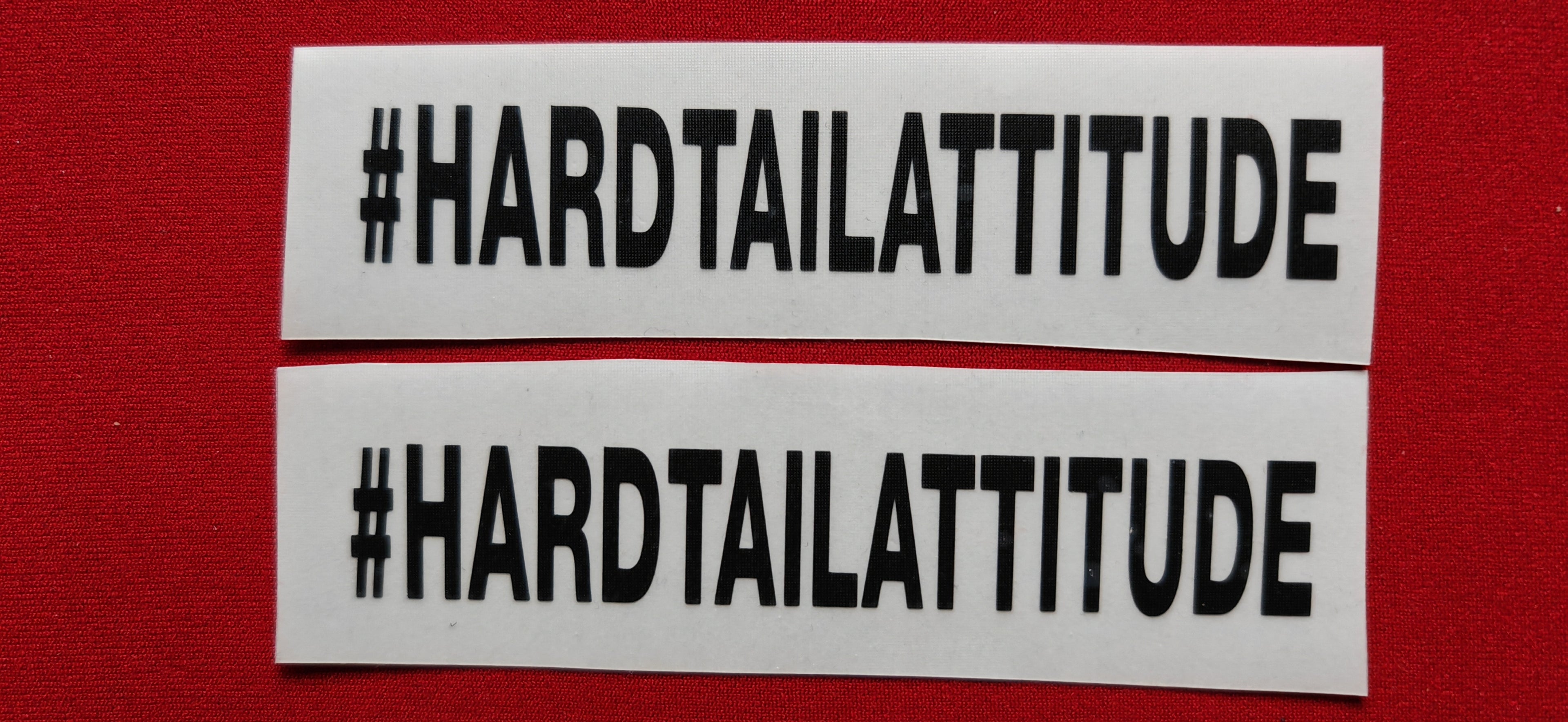 Hardtail Attitude Hashtag Stickers black (2 Pz.)
