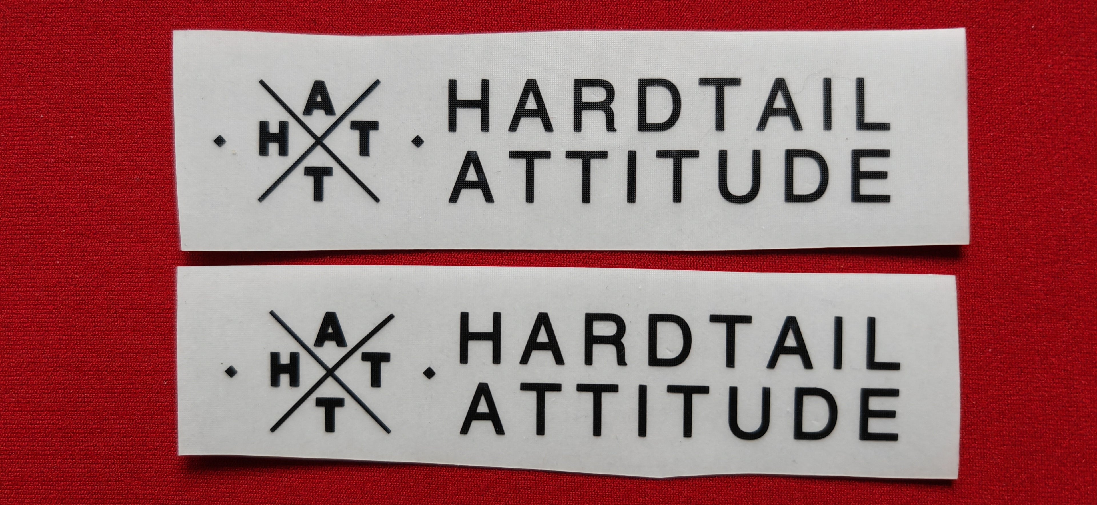 Hardtail Attitude Original Logo Stickers black (2 Pz.)